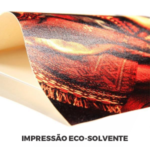Tecido Canvas Canvas 360g Personalizado 4x0 Semi Brilho Refile Reto 